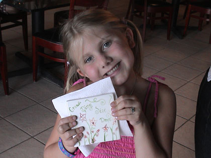 Emma's birthday party is painting pottery with a bunch of her friends