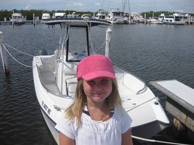 Lawrence kindly takes us out on his boat to tour around The Keys on Emma Birthday - Sunday September 27th 2009 in The Keys