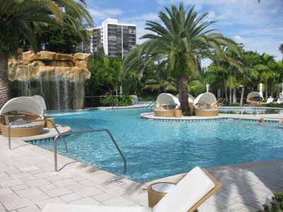 Poolside view at The Fairmont