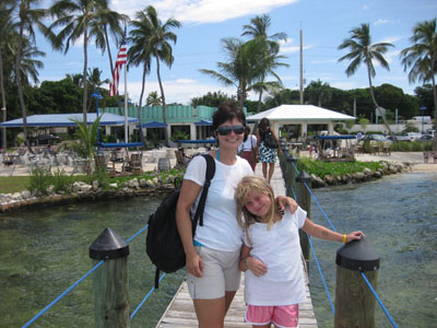 We tie-up the boat for lunch; and chow down at a restaurant on The Keys named Marker88