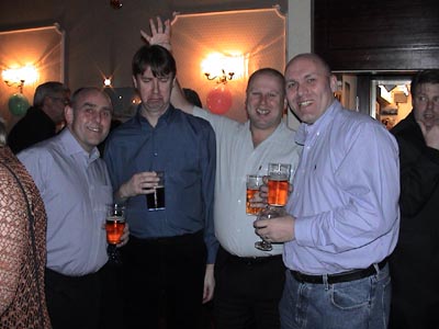 Ian Jones, Nick, Keith and Myself at Jon Walshe 50th Bash!