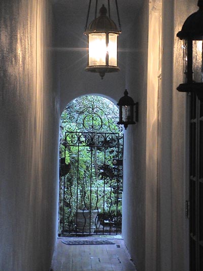 View of an alleyway in Charleston