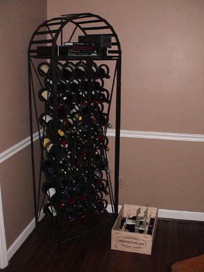 We stock up the wine rack in preparation for Nick arrival