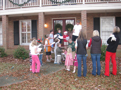 Emma carol singing in the neighbourhood