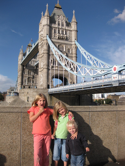 Emma, Olivia and Astin; the kids have had a great day