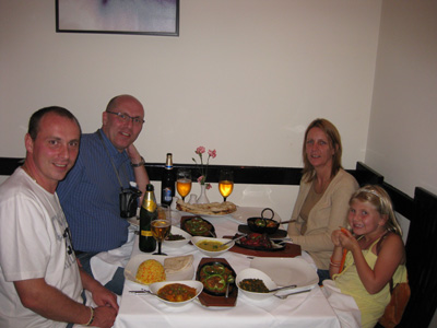 We have a great evening meal at an Indian Restaurant in Andover, Hampshire