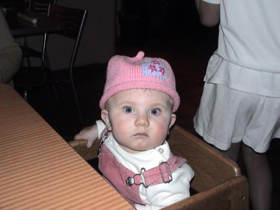 Emma and her little pink hat