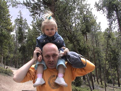 Emma on her first hike