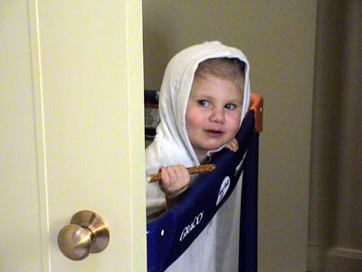 Emma in our room at Broadmoor Hotel in Scottsdale