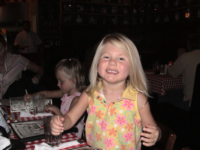 Emma at a restaurant in Scottsdale, Arizona