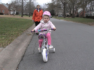 Emma LOVES the bike, this is the big gift for her this year....