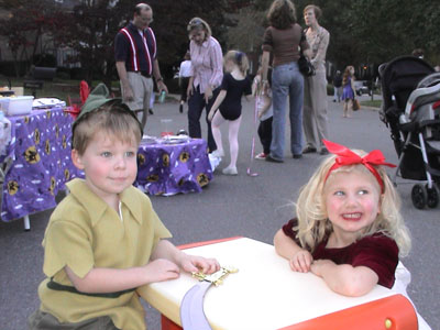 Emma as Snow White and Holt as Peter Pan