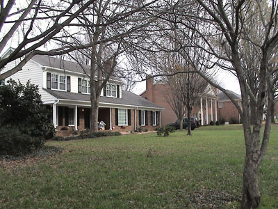 Our House Christmas Day, after painting and new windows