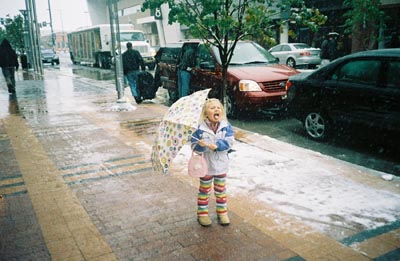 Denver has it's first big snow fall of the year and Emma loves it