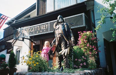 Emma goes shopping in Vail and comes across an Indian statue