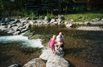 Getting feet wet in the Vail river