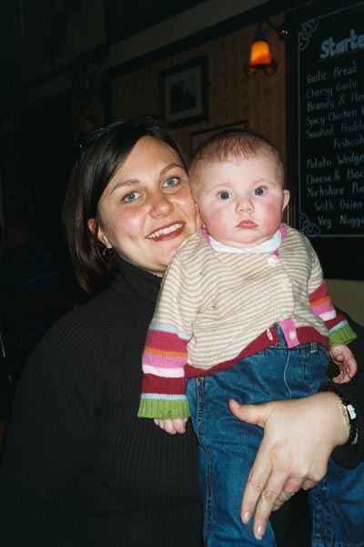 Emma at a pub in Covent Garden