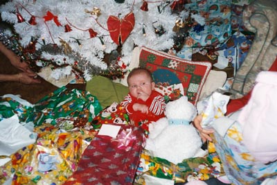 Emma's First Xmas Day and a sea of gifts!