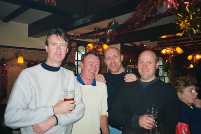 Christmas Day Lunchtime at the pub with the boys - an old tradition